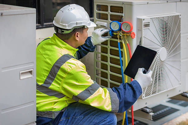 Professional Hvac Maintenance technician working in Twin City, GA